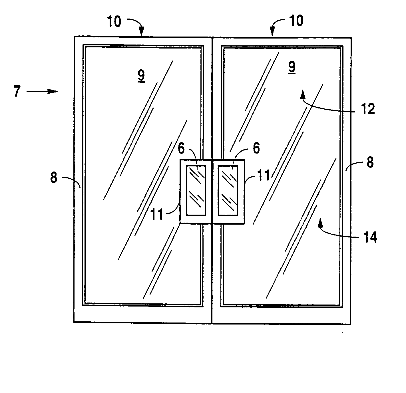 Door handle with interchangeable graphic display