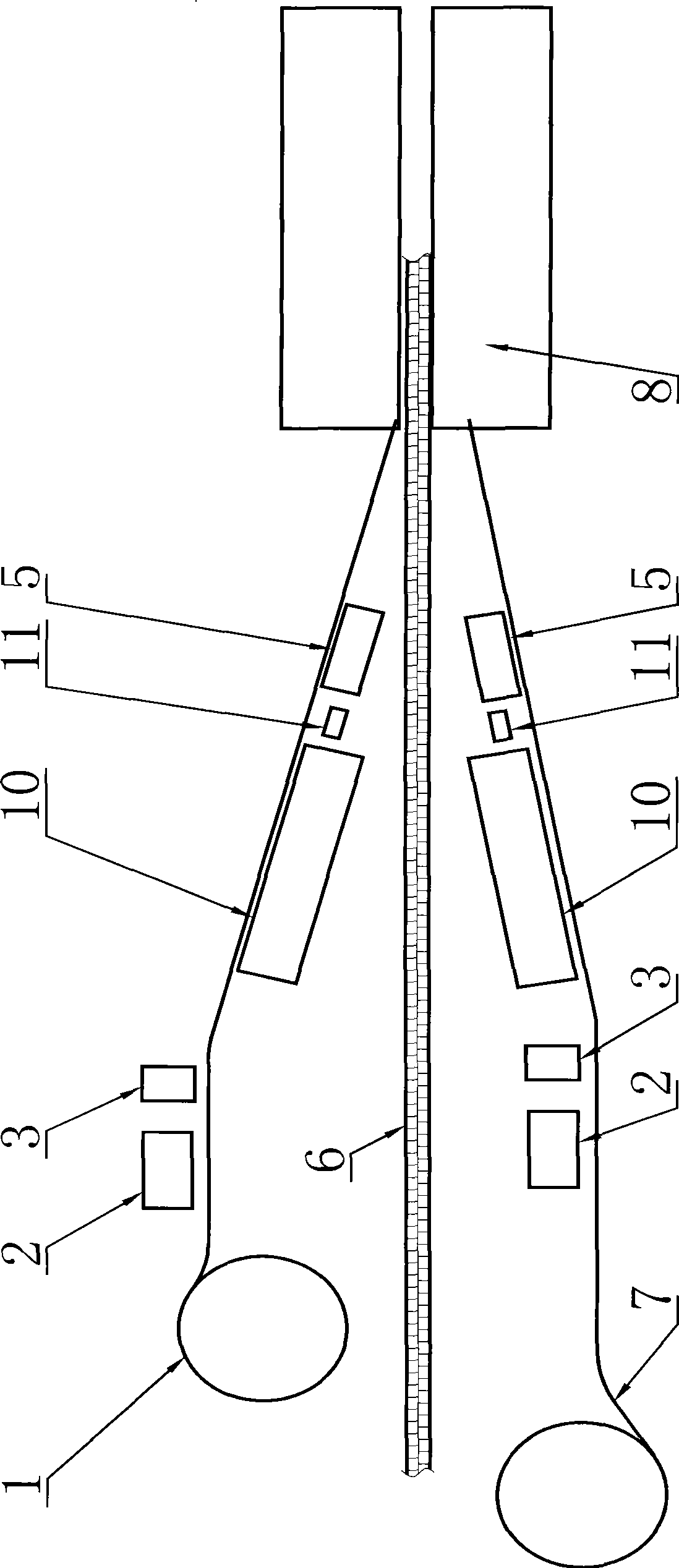 Manufacturing process for metal thermo-insulation sandwich board