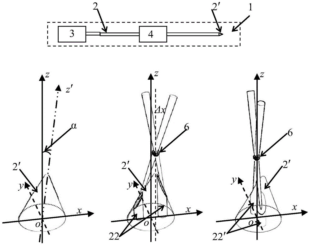 A single-fiber optical tweezers with laterally adjustable capture position