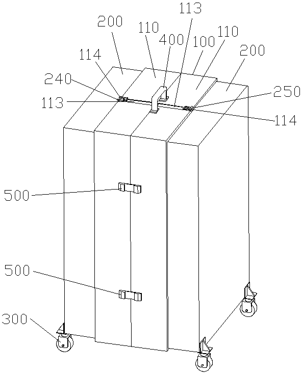 Retractable luggage box and using method thereof