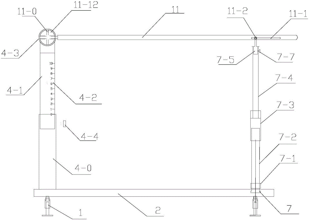 Vertical pulling type three-dimensional adjustable experimental instrument for quantitatively verifying cone up-rolling condition