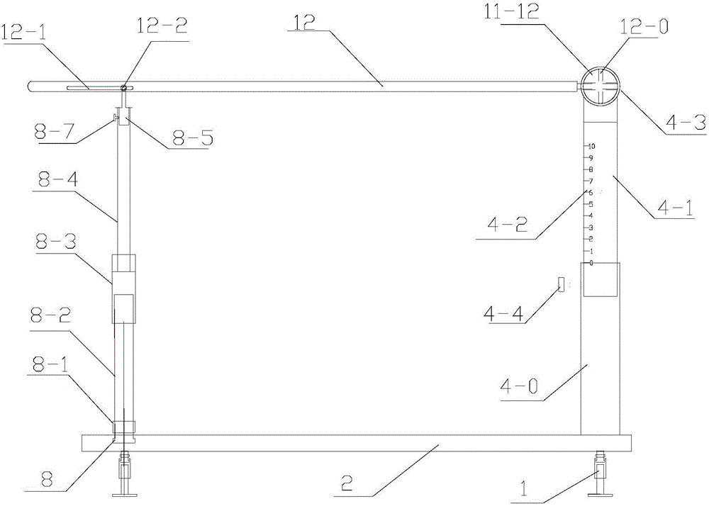 Vertical pulling type three-dimensional adjustable experimental instrument for quantitatively verifying cone up-rolling condition