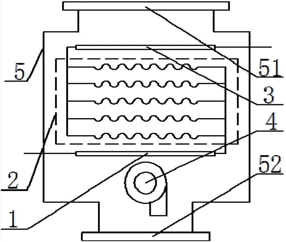 Multi-branch indoor heat exchanger for synchronous heat exchange