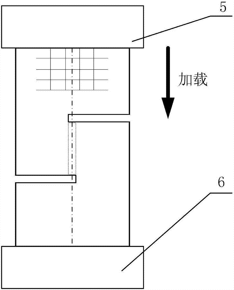 Sample for testing high-temperature shearing intensity of composite material and method thereof