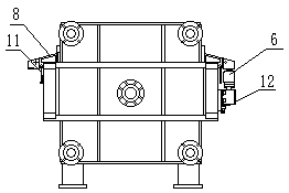 Vibration cake unloading filter press capable of pulling filter plates in one time