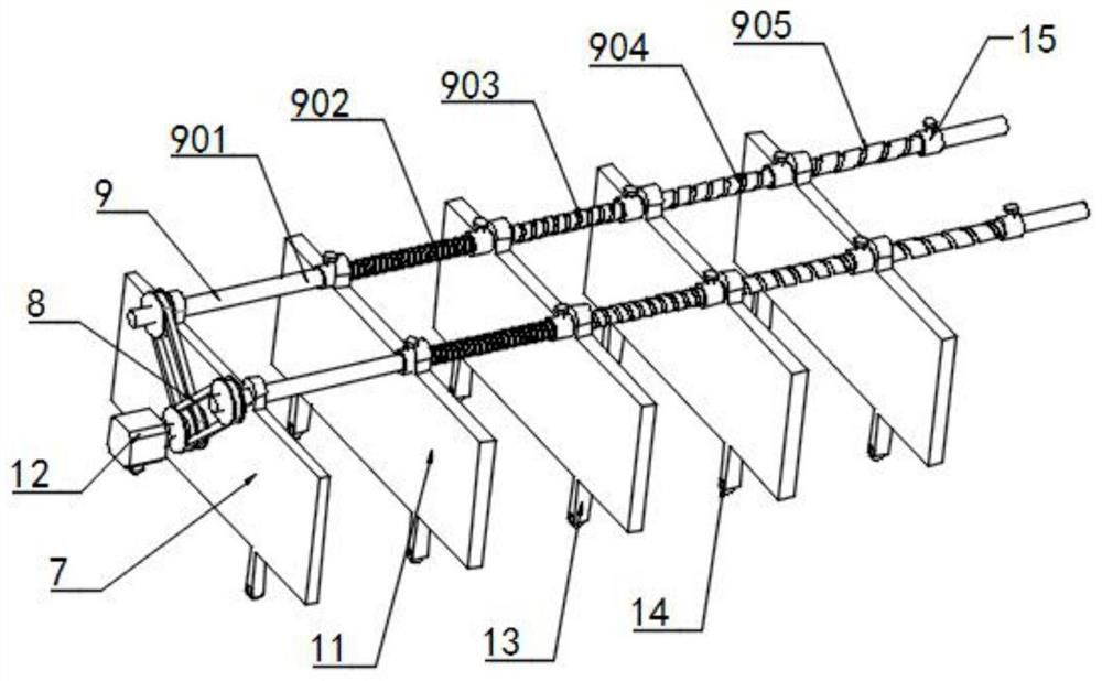 Multifunctional livestock breeding greenhouse with adjustable grids