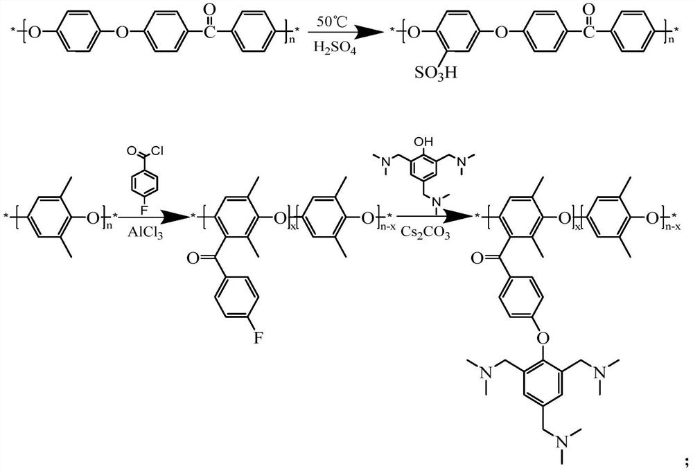 A kind of tertiary amino amphoteric ion exchange membrane and preparation method thereof