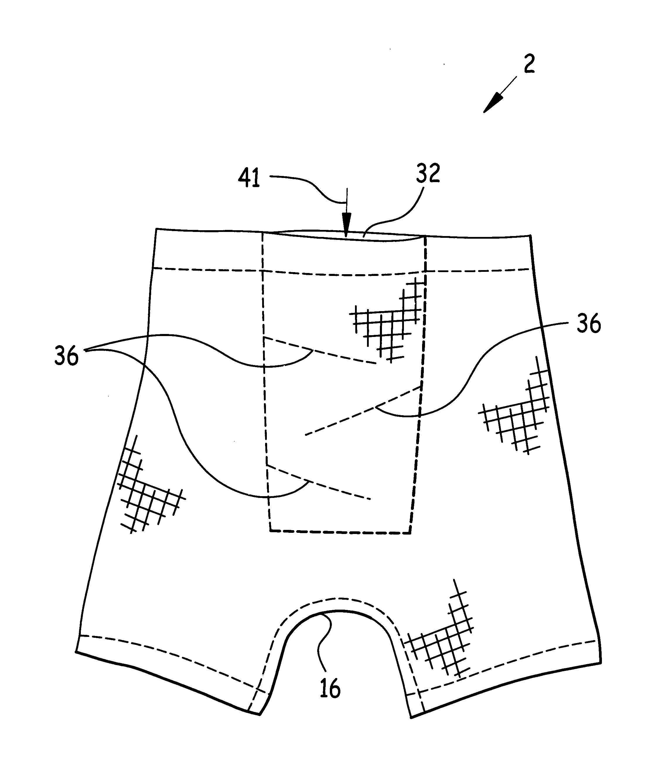 Undergarment with powder dispenser and method of use