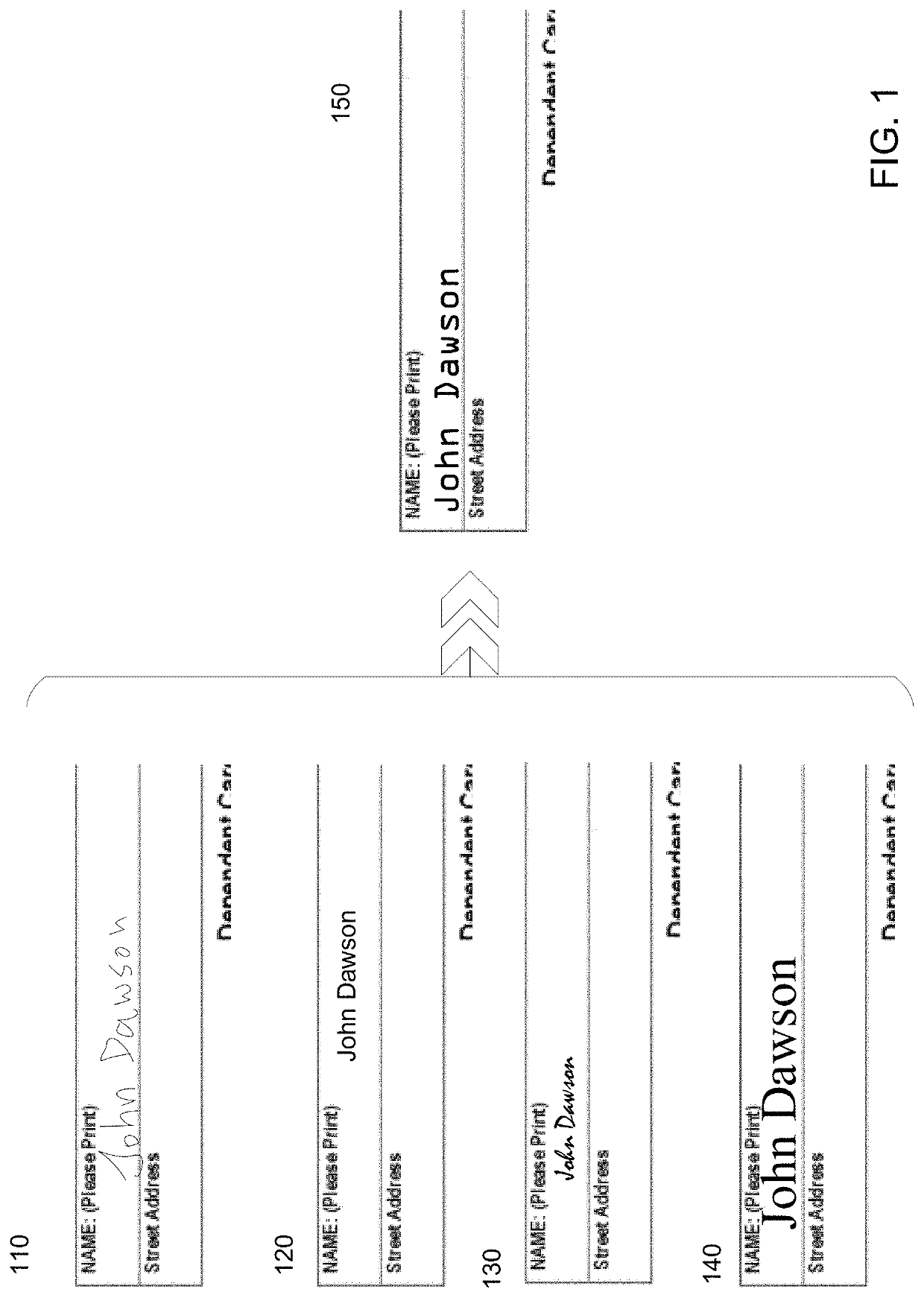 System and method for processing character images and transforming font within a document