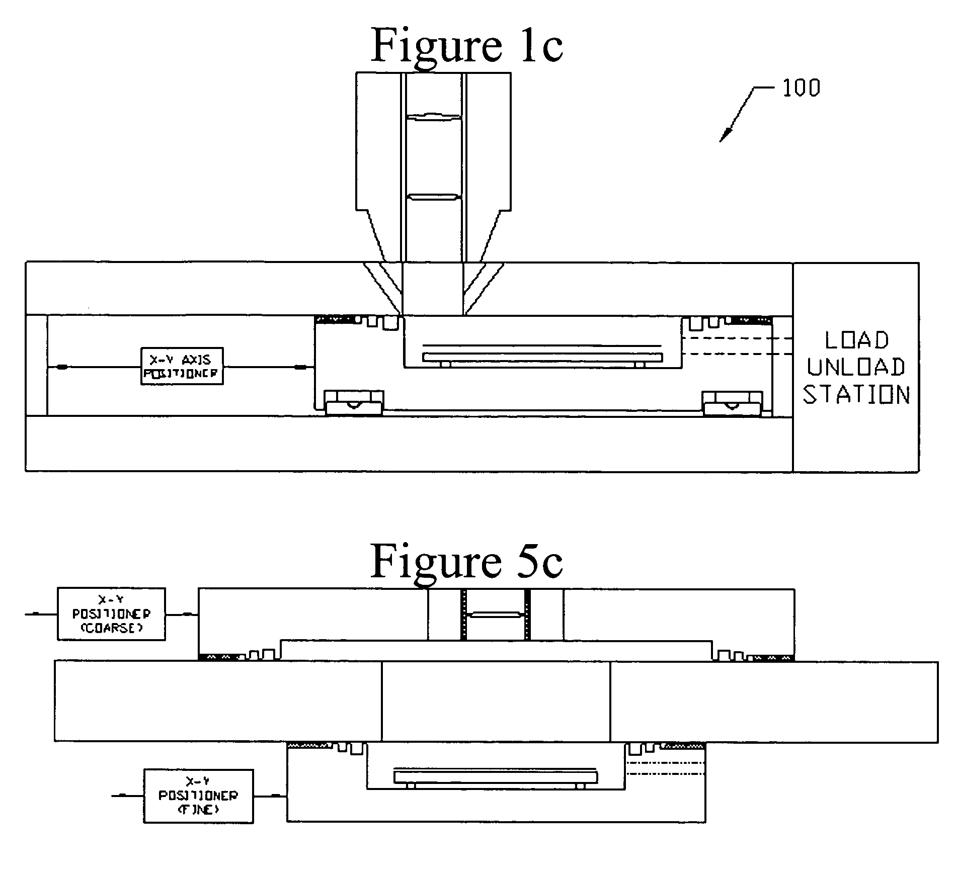 Moving vacuum chamber stage with air bearing and differentially pumped grooves