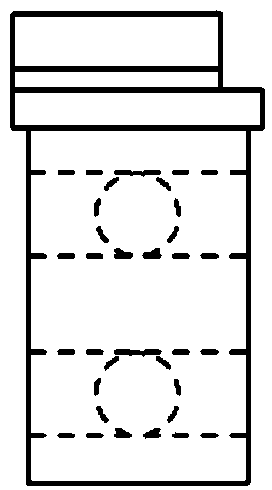 Positive blowing mechanism of bottle making row machine