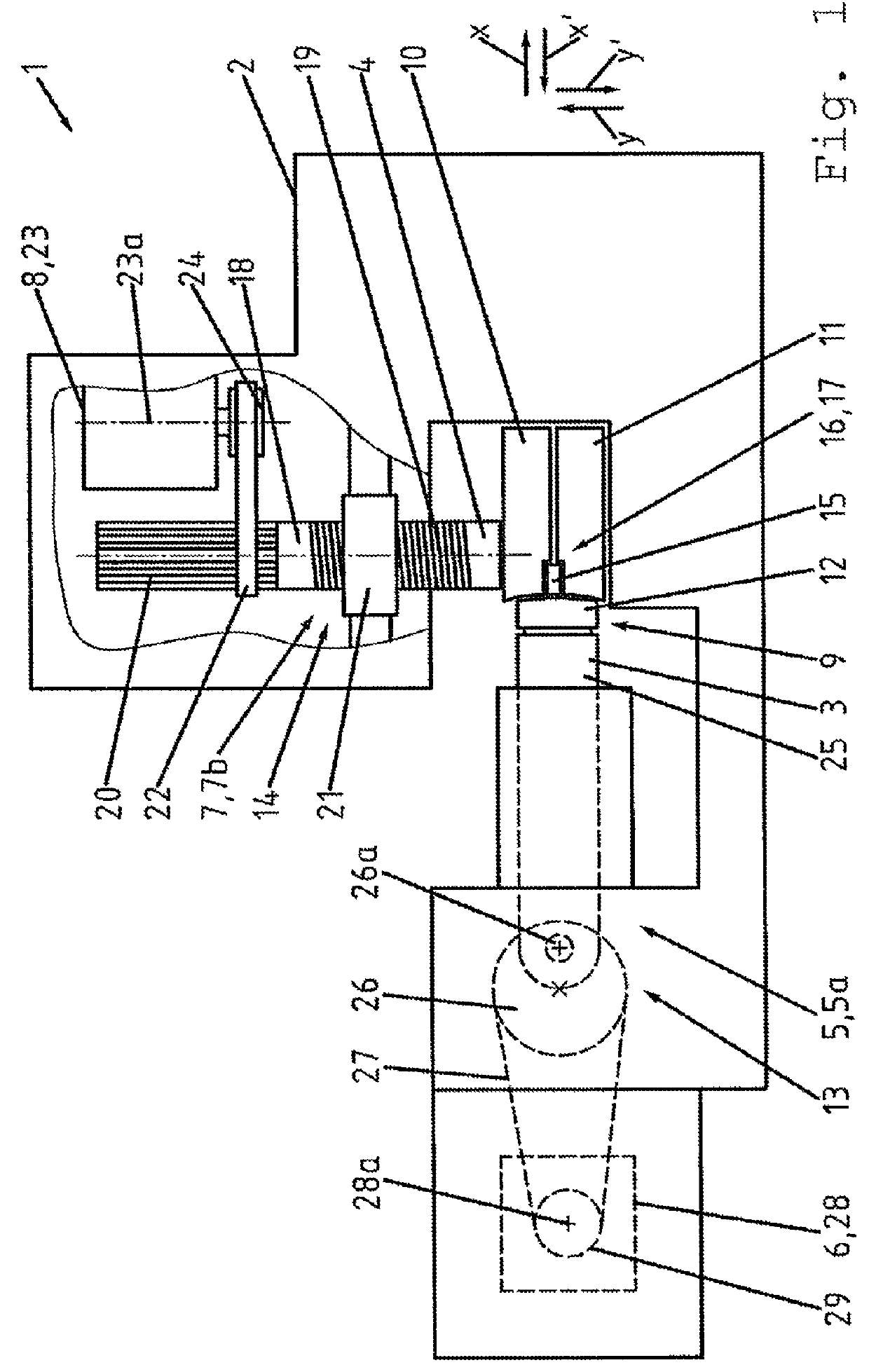 Horizontal forging press for massive forming