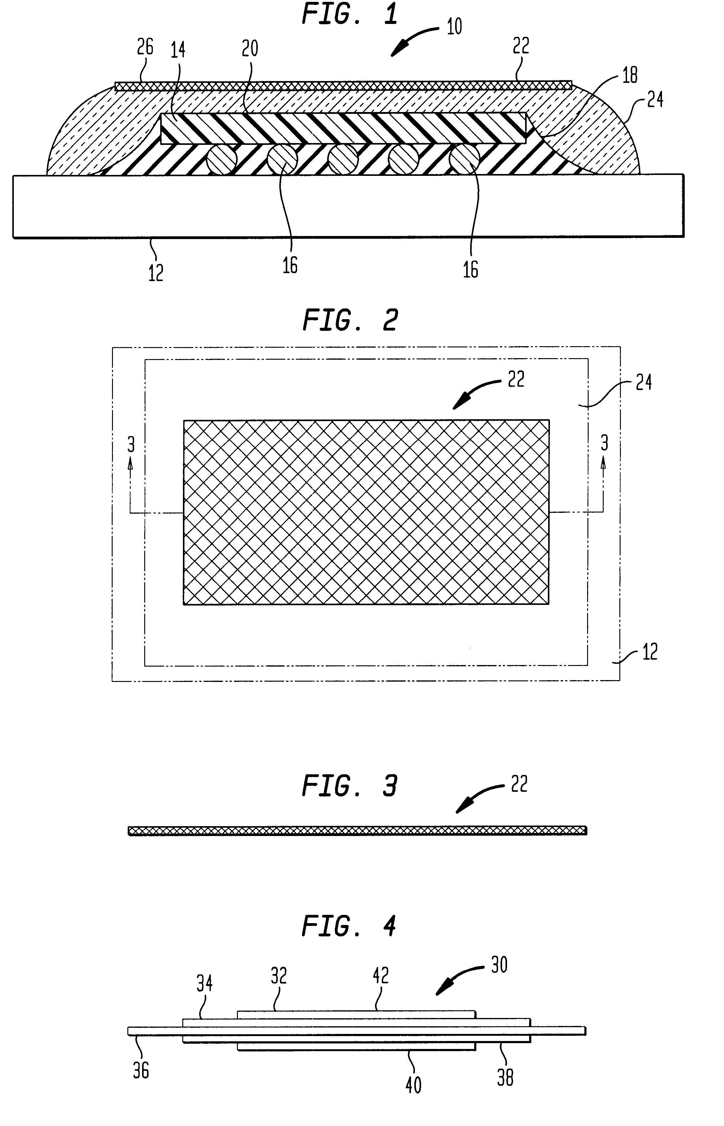 Coupled-cap flip chip BGA package with improved cap design for reduced interfacial stresses