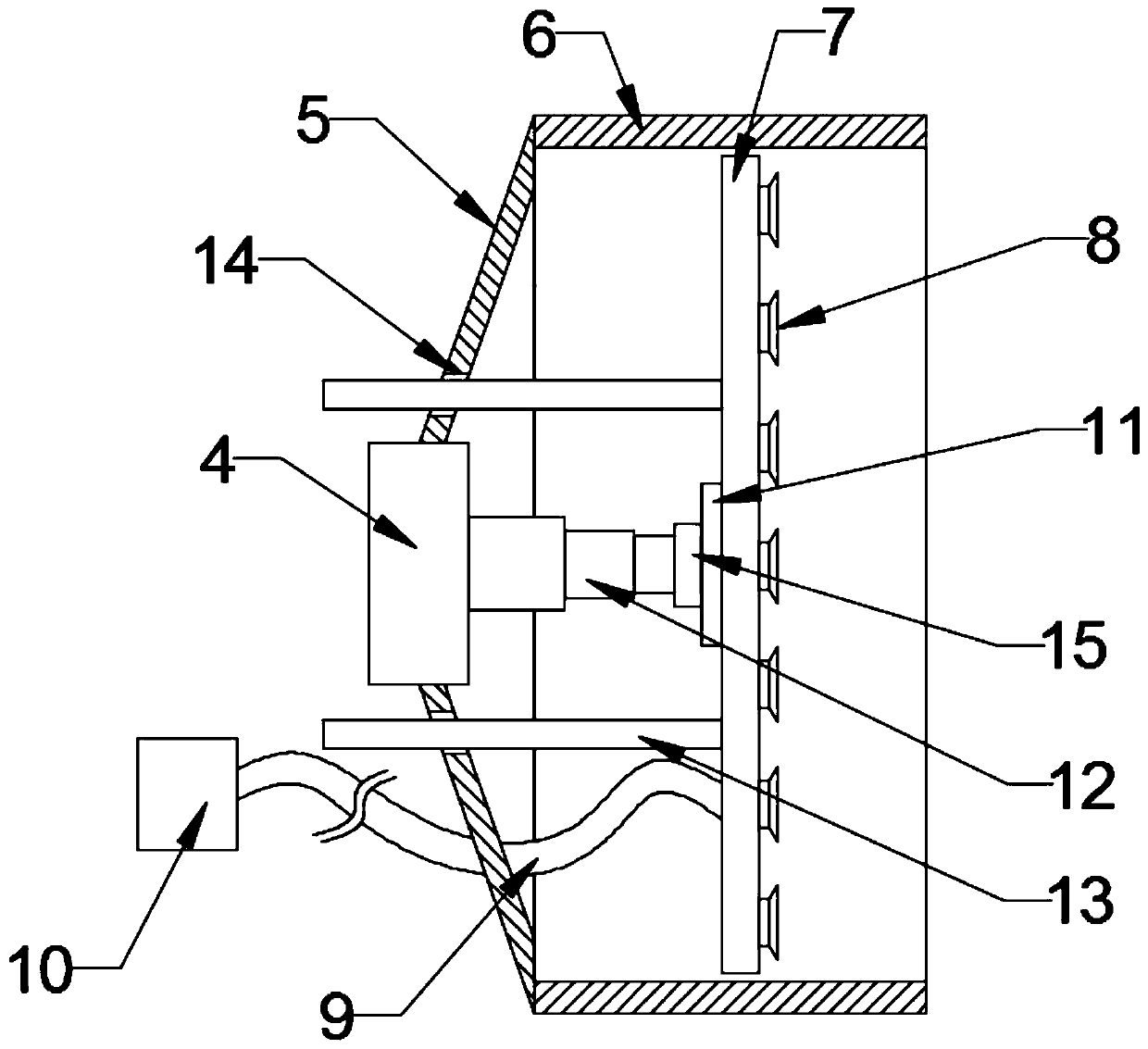 Tile paving and pasting mechanical device used for building wall construction