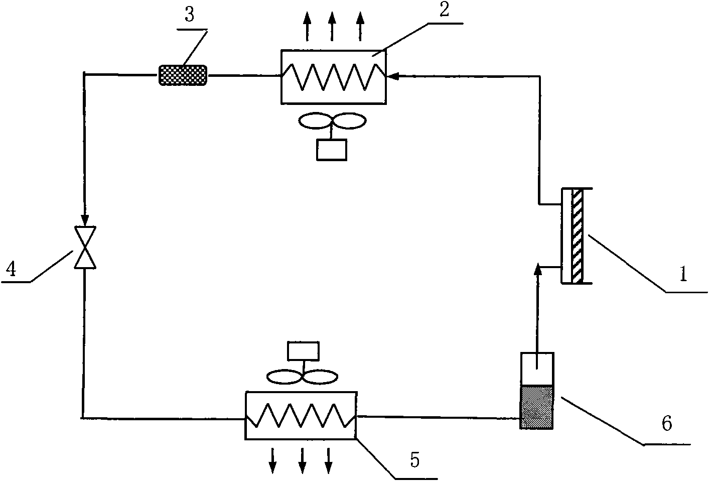 Ultra-high temperature air conditioner cooling cycle system