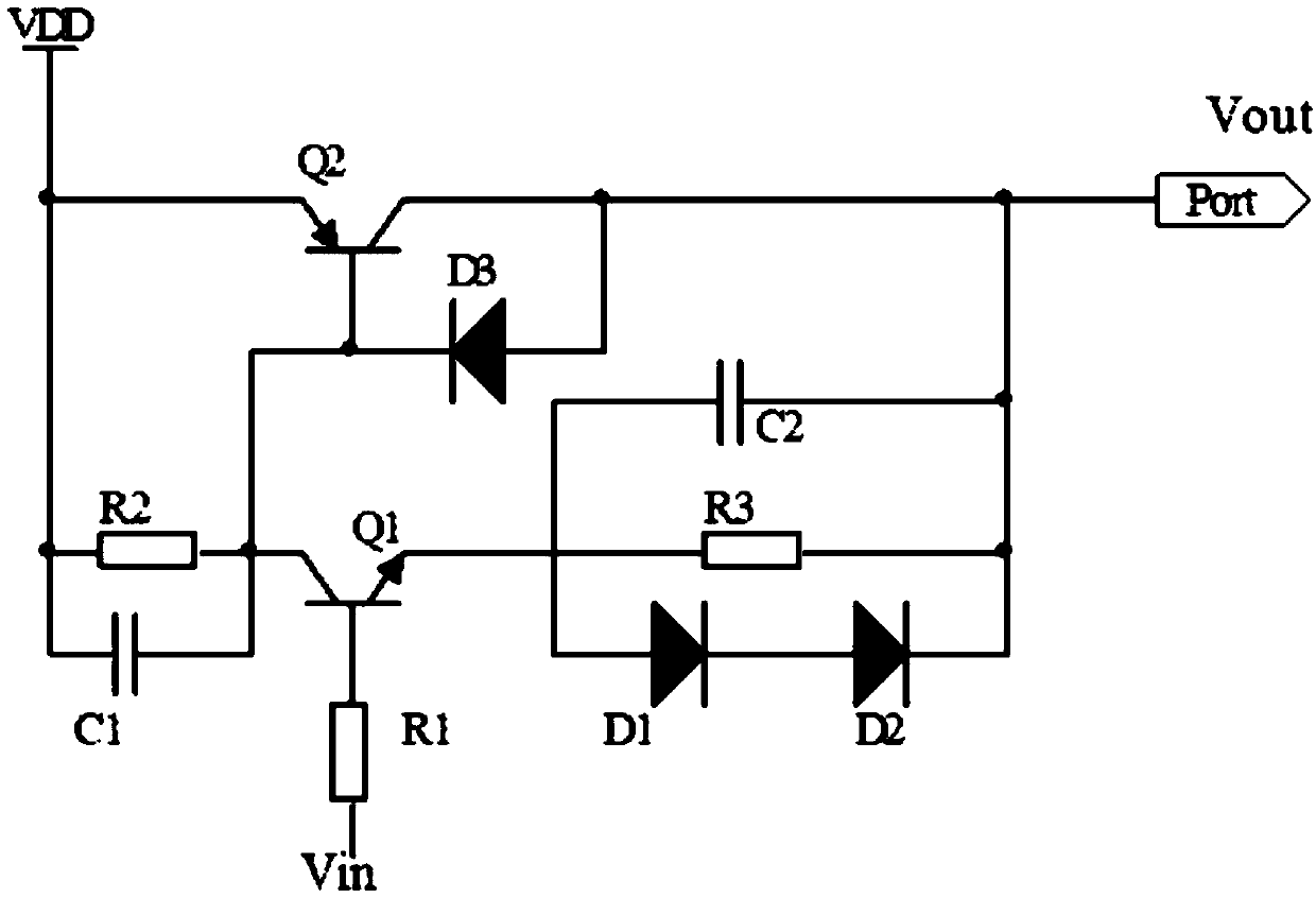 A linear power supply graded adjustment output circuit