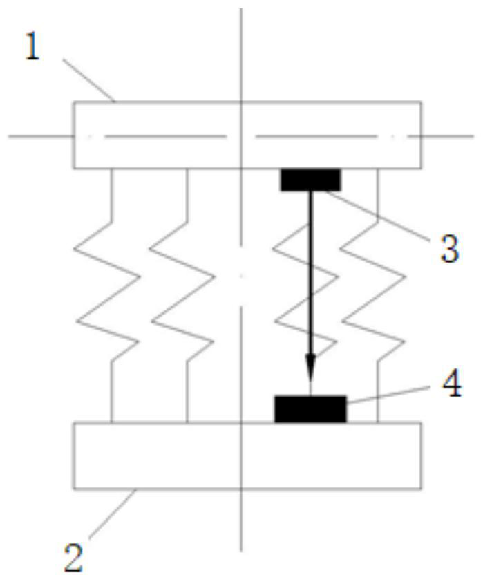 Device and method for monitoring deformation of flexible connecting pipe based on LD/PSD