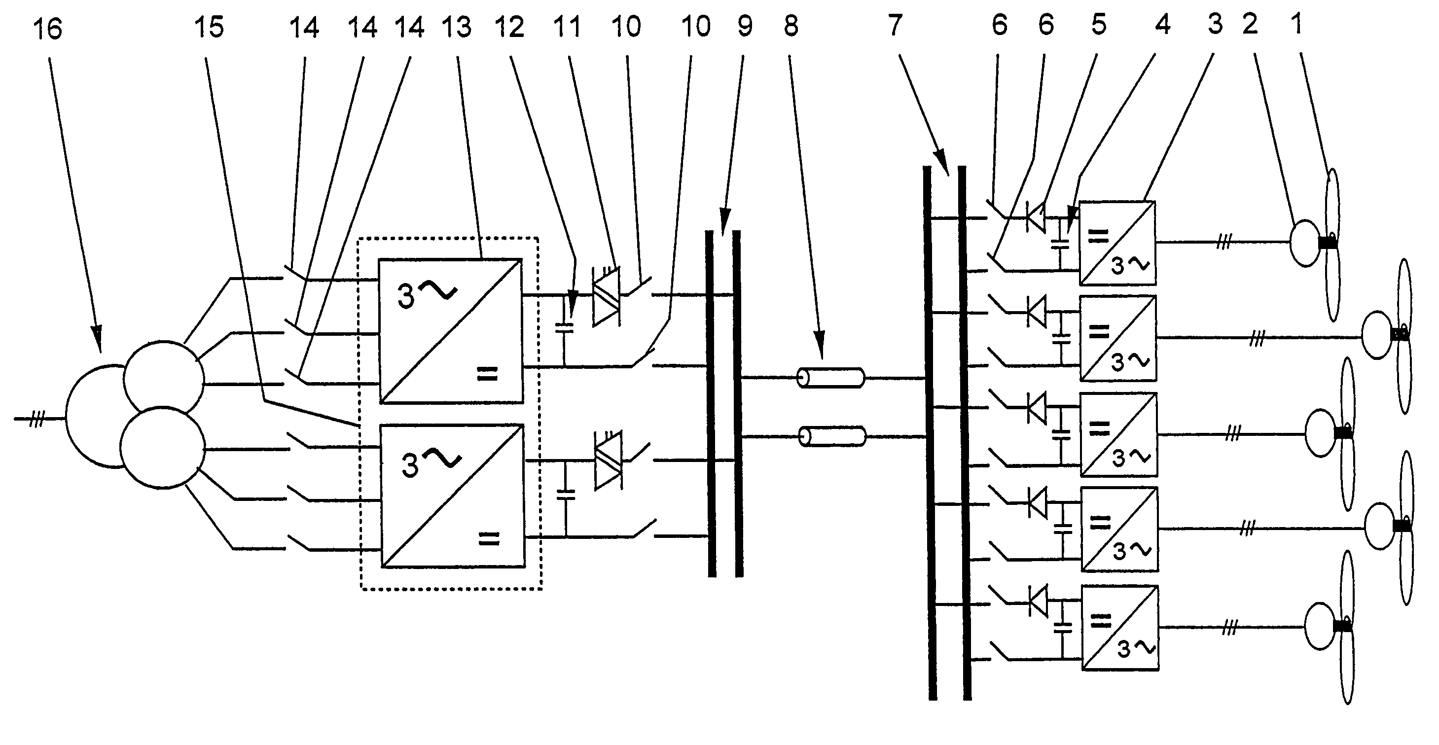 Wind energy system, as well as a method for operating such a wind energy system