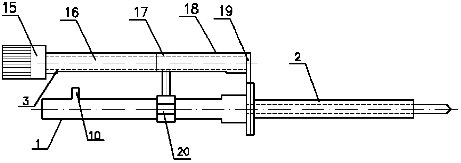 Inside-mixing type reducing agent atomizing spray gun for SNCR (Selective Non-Catalytic Reduction) denitration process