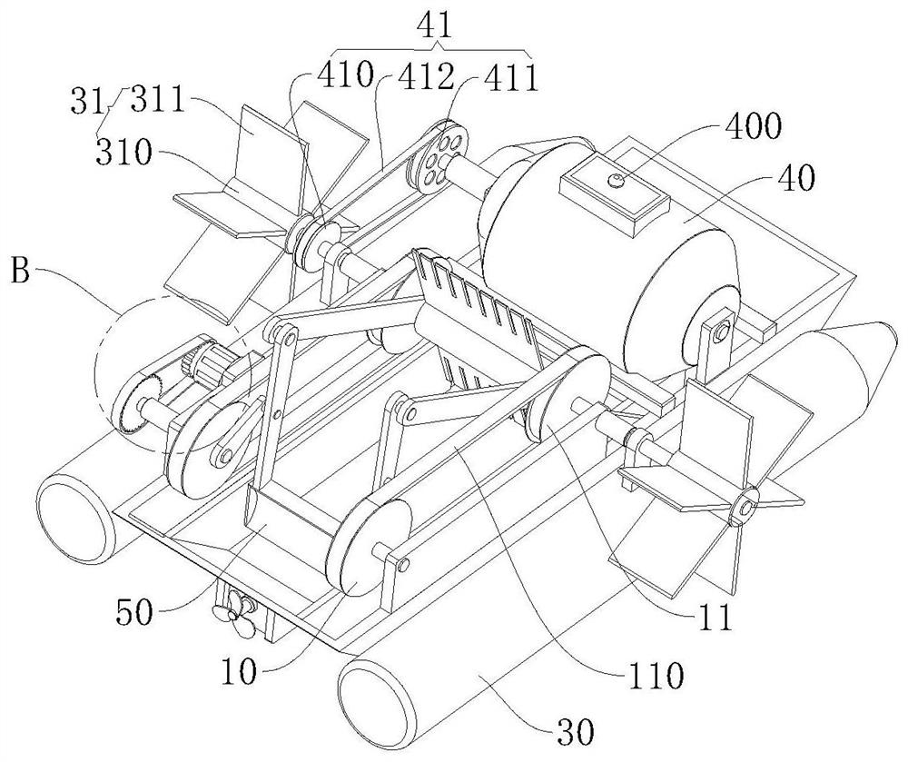 Working method of feed putting equipment for aquaculture