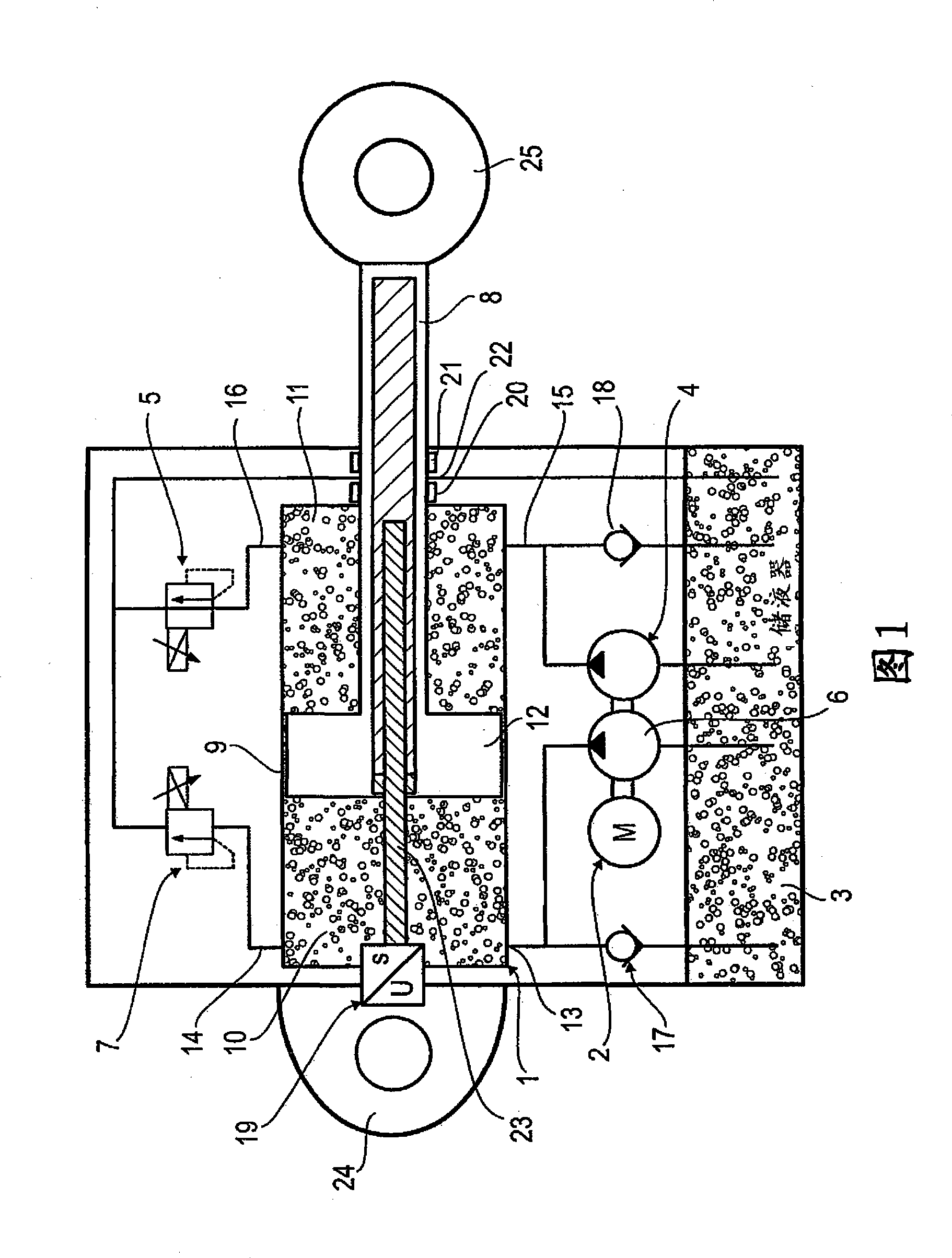 Active hydraulic damper and hydraulic actuator