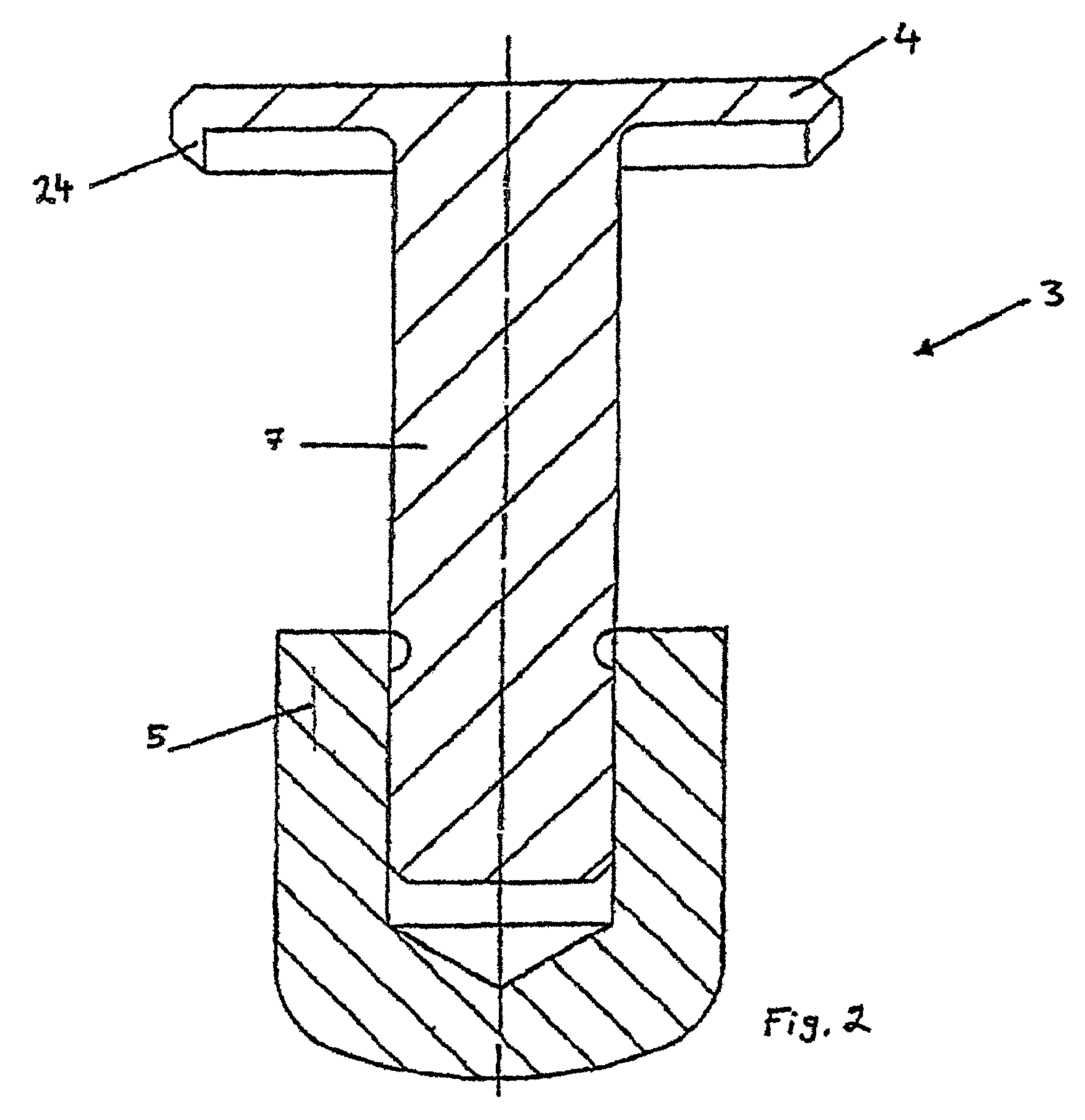 Tensioning piece of a conveyor chain for a film web