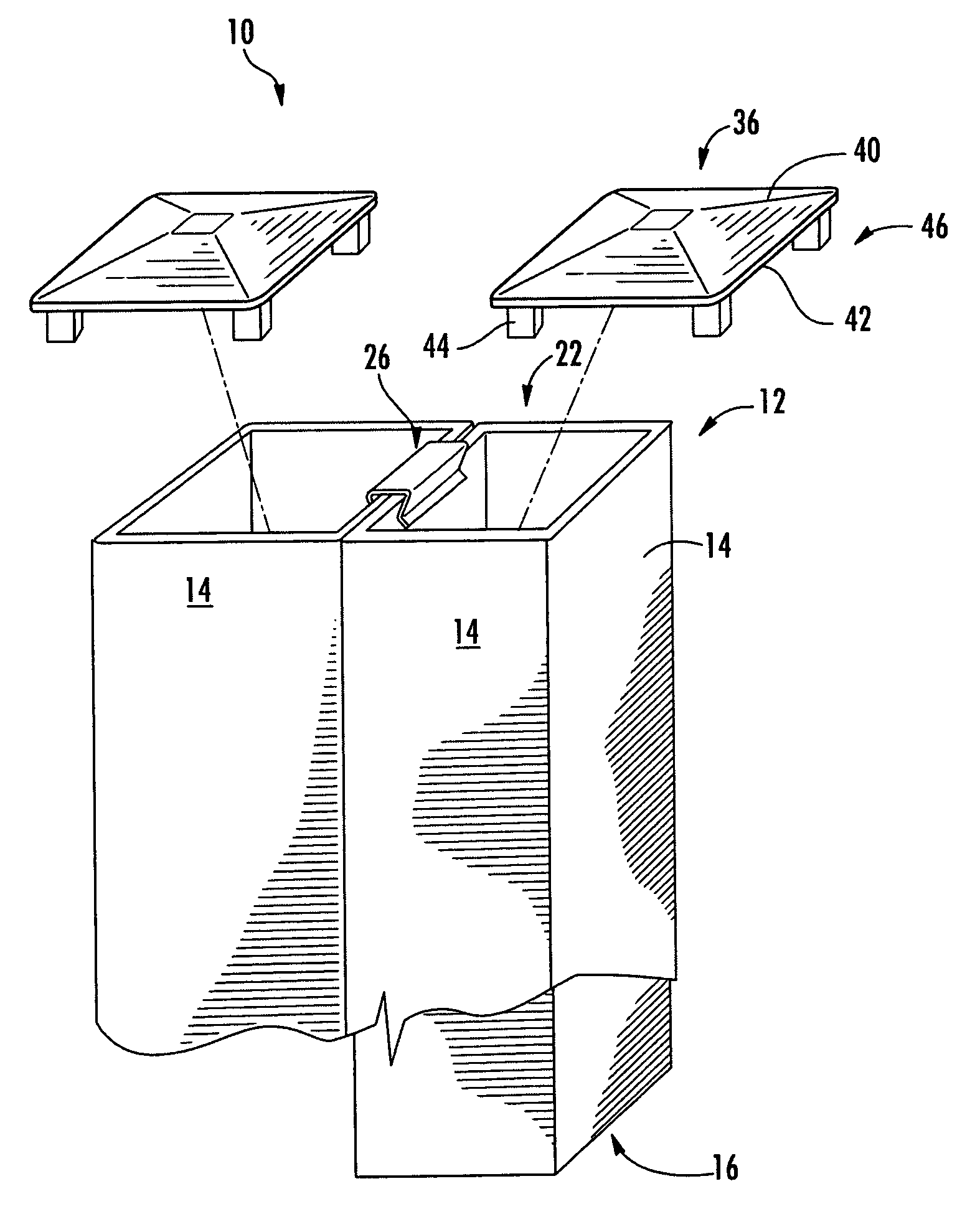 Sound attenuating fencing assembly