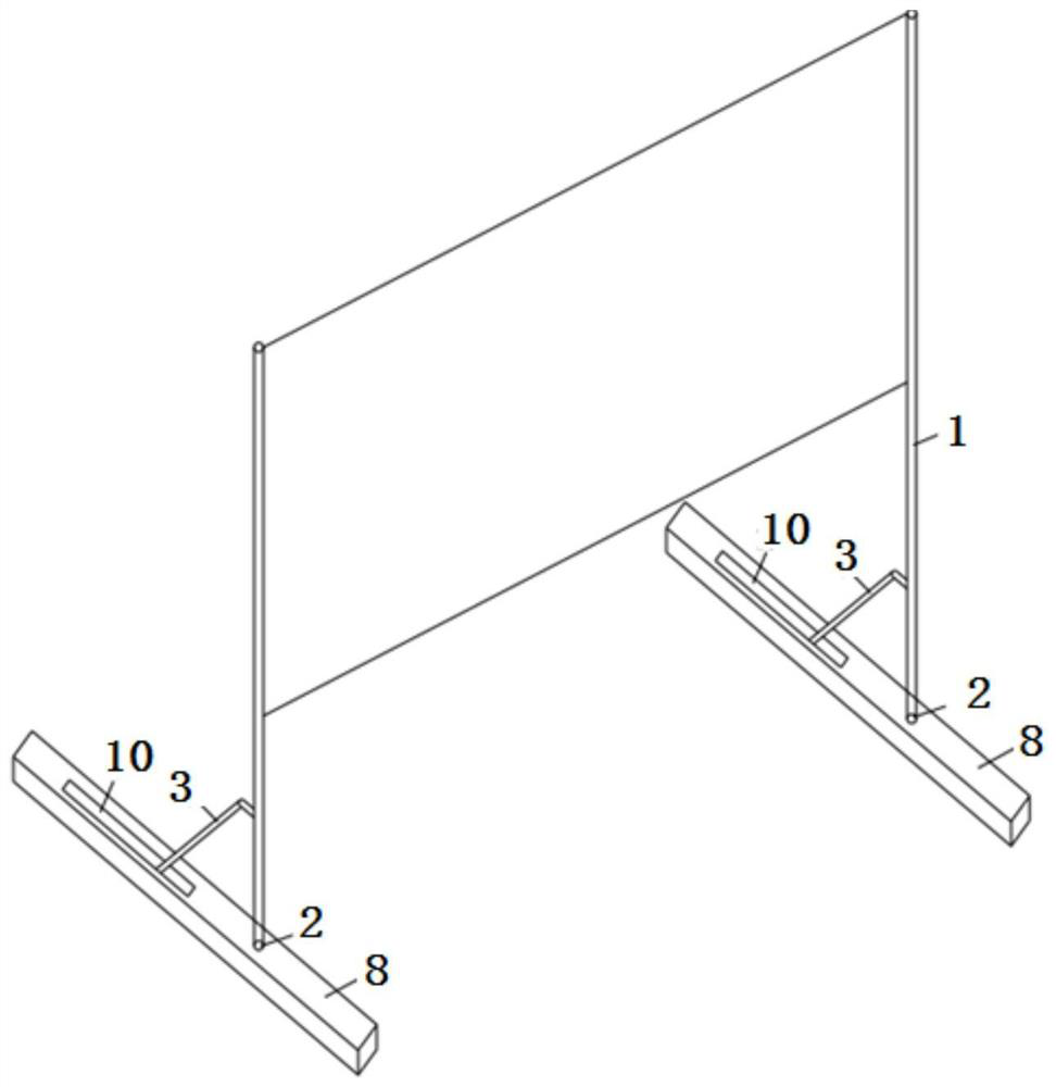 Foldable information board suitable for flood discharge atomization area