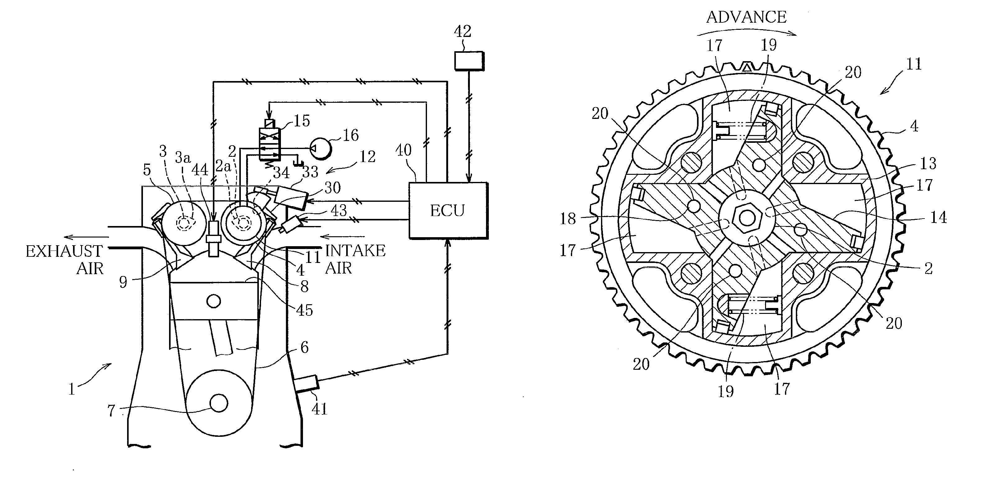 Variable valve gear for internal combustion engine