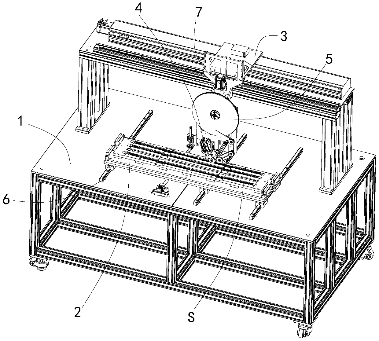 Device for pasting 3M adhesive tape on automobile decoration strip