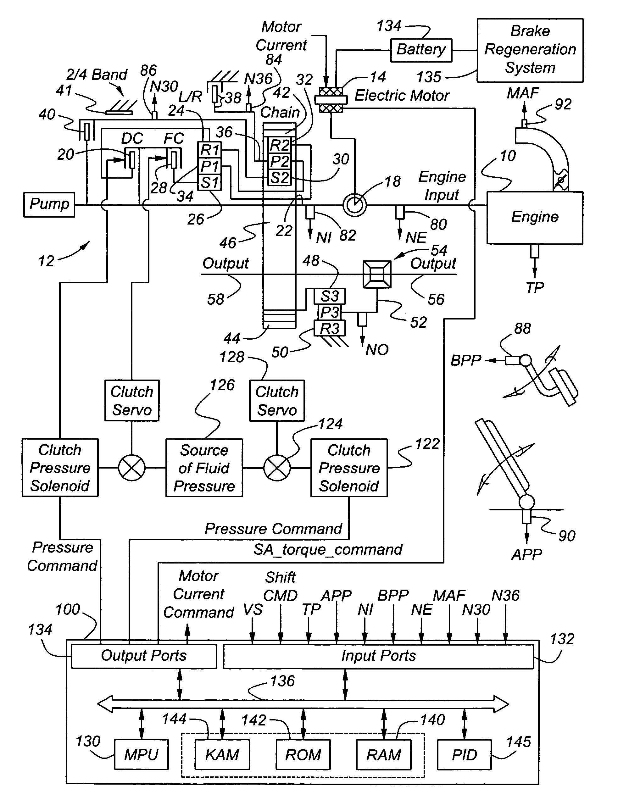 Torsional isolation of a convertless automatic transmission through slip control of friction clutch