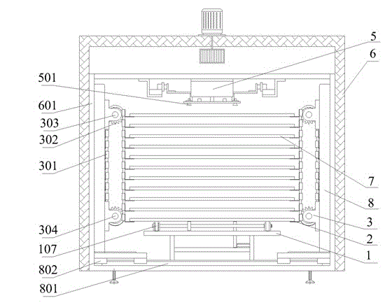 Online potting adhesive curing device for junction box of solar photovoltaic modules