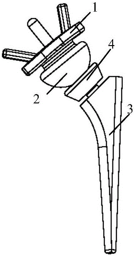 Artificial shoulder joint prosthesis made from organic polymer materials