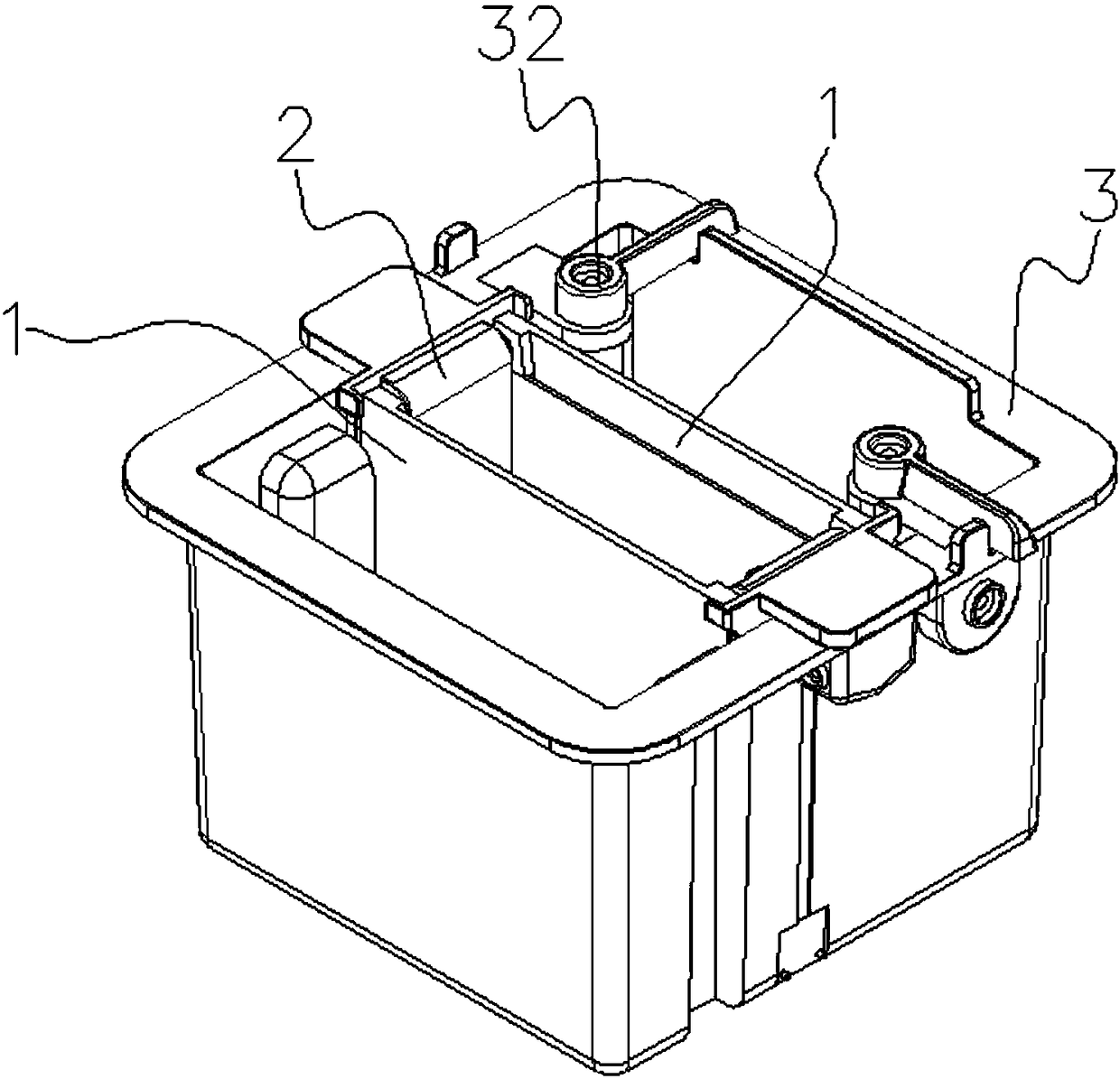 Vertical electrophoresis tank and electrophoresis apparatus