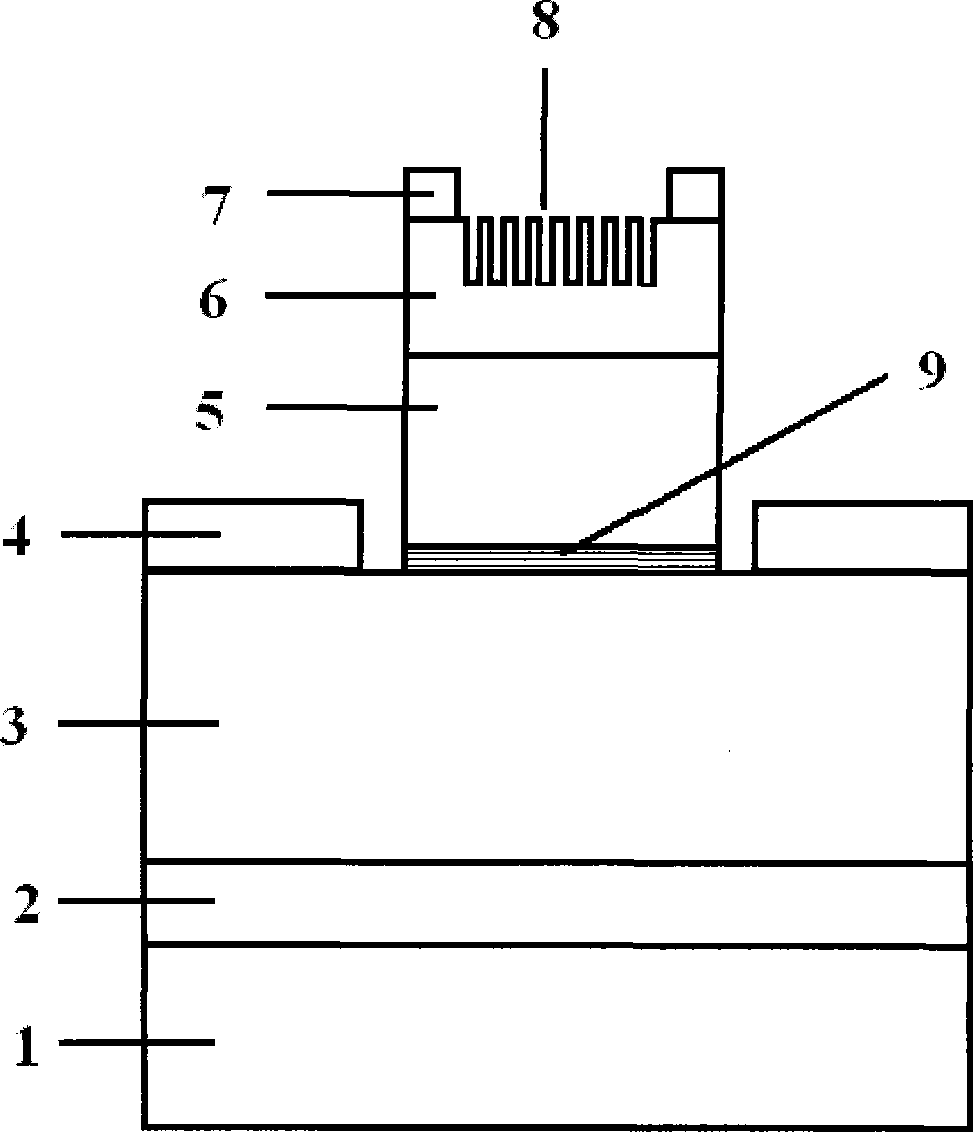 Production method for GaN based LED