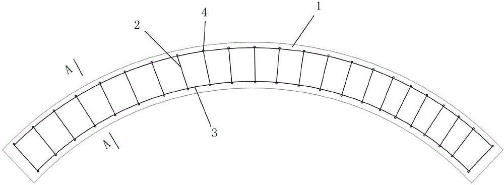 FRP rib concrete pipe sheet with embedded steel bars