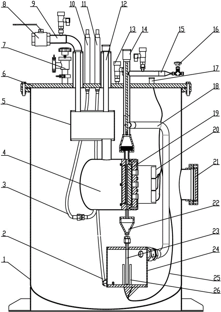 Object-oriented low-temperature condensation visualization experiment device