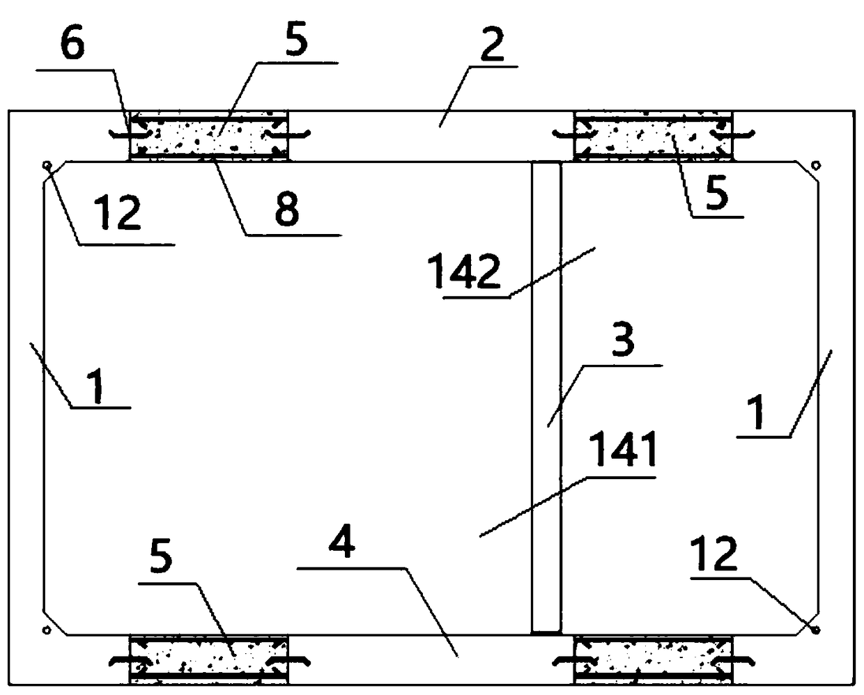 Environmental-friendly prefabricated assembled integral type comprehensive pipe gallery and assembly method thereof