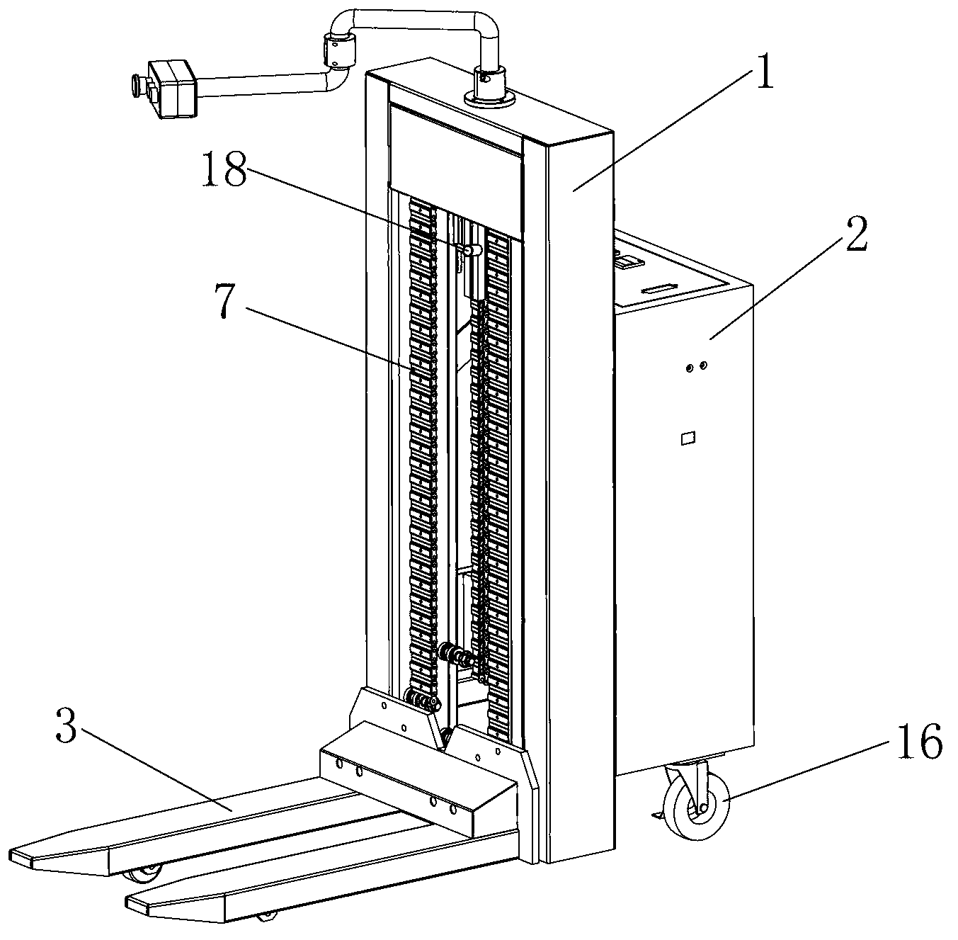 Electric lifting forklift