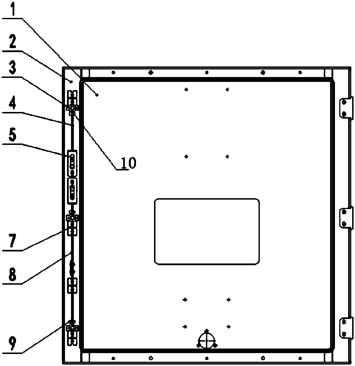 Rapidly-opened lock and cabinet