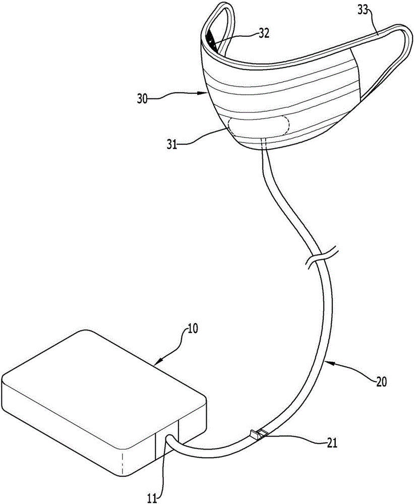 Portable air purifying mask