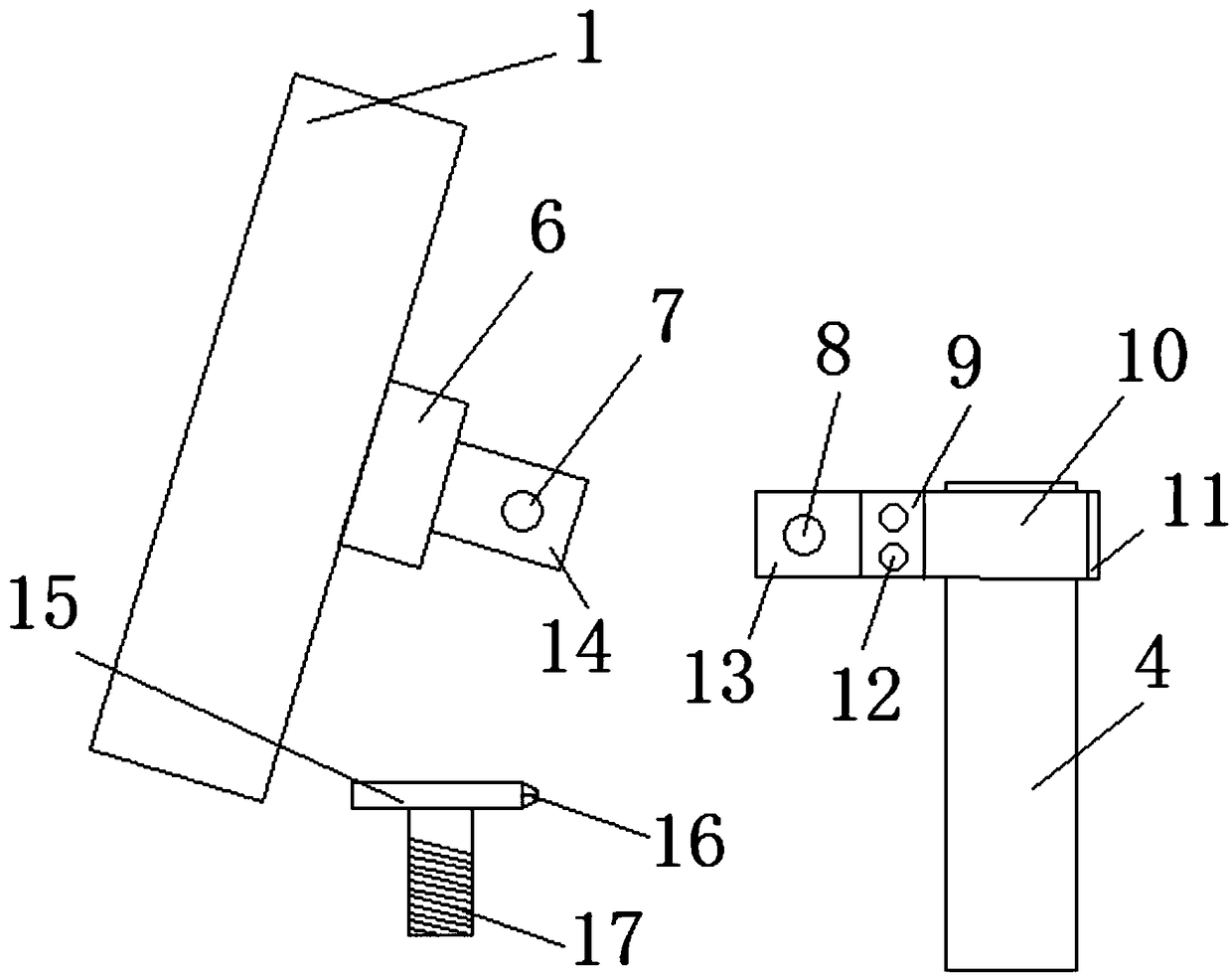 Display screen connecting device for winding machine in carrier coil machining