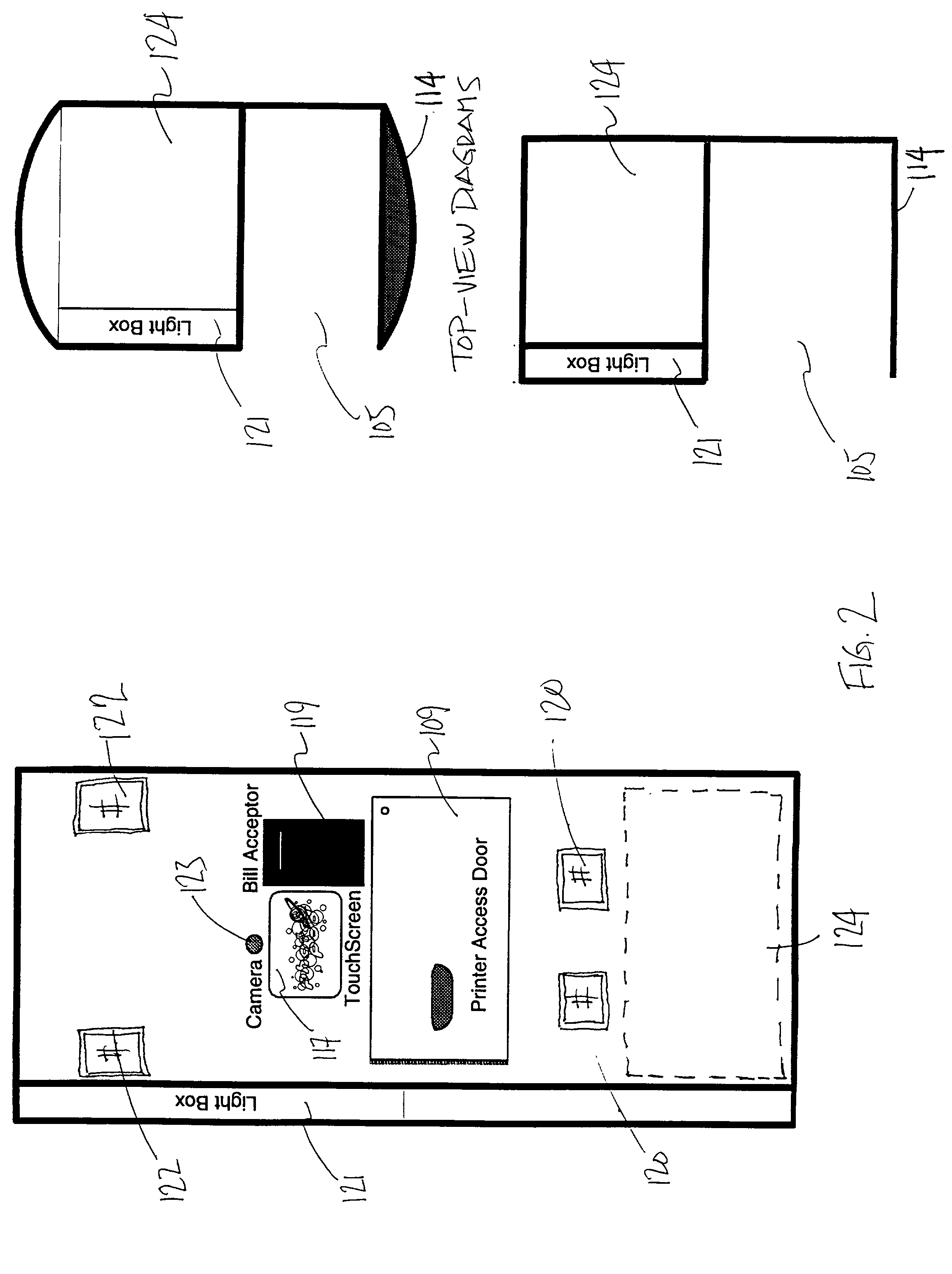 Photo kiosk for transmitting a photographic image