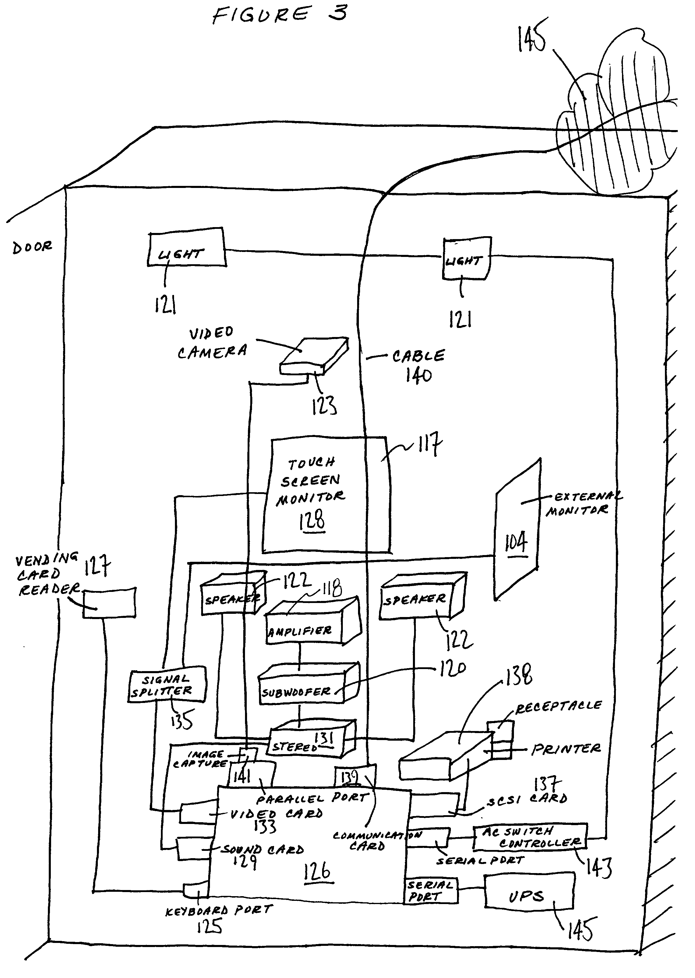 Photo kiosk for transmitting a photographic image