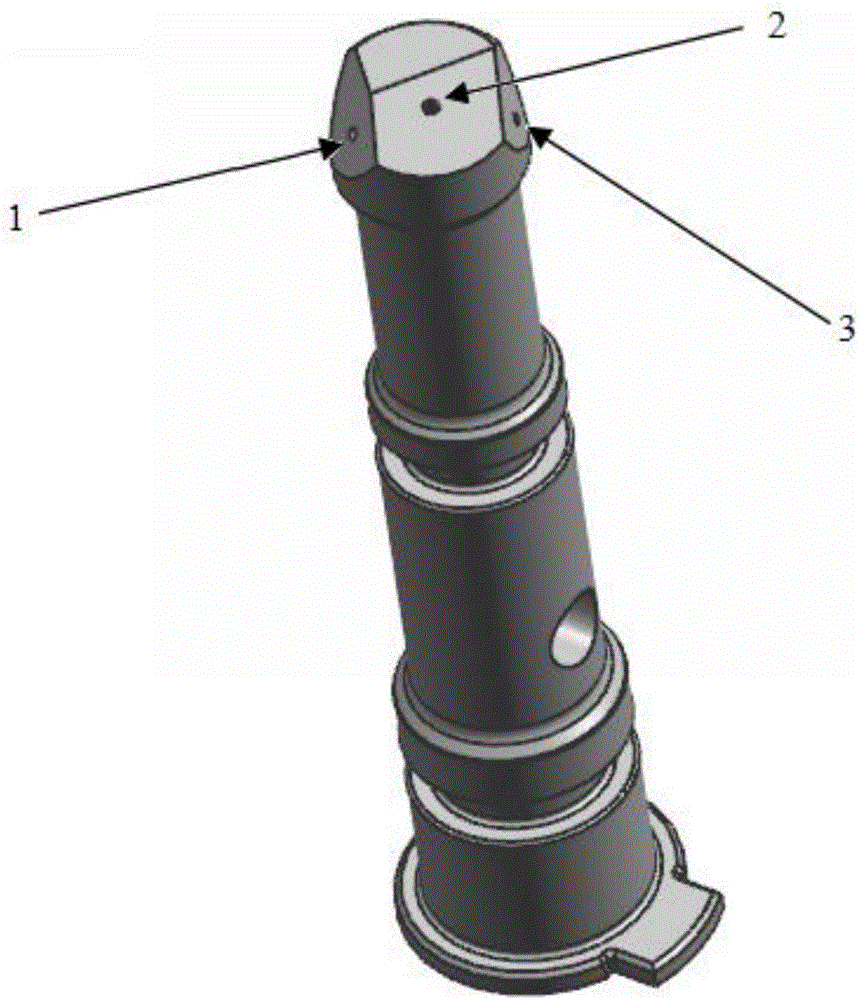 Multipoint radial jetting oil supply nozzle for high-speed and heavy-load bevel gear