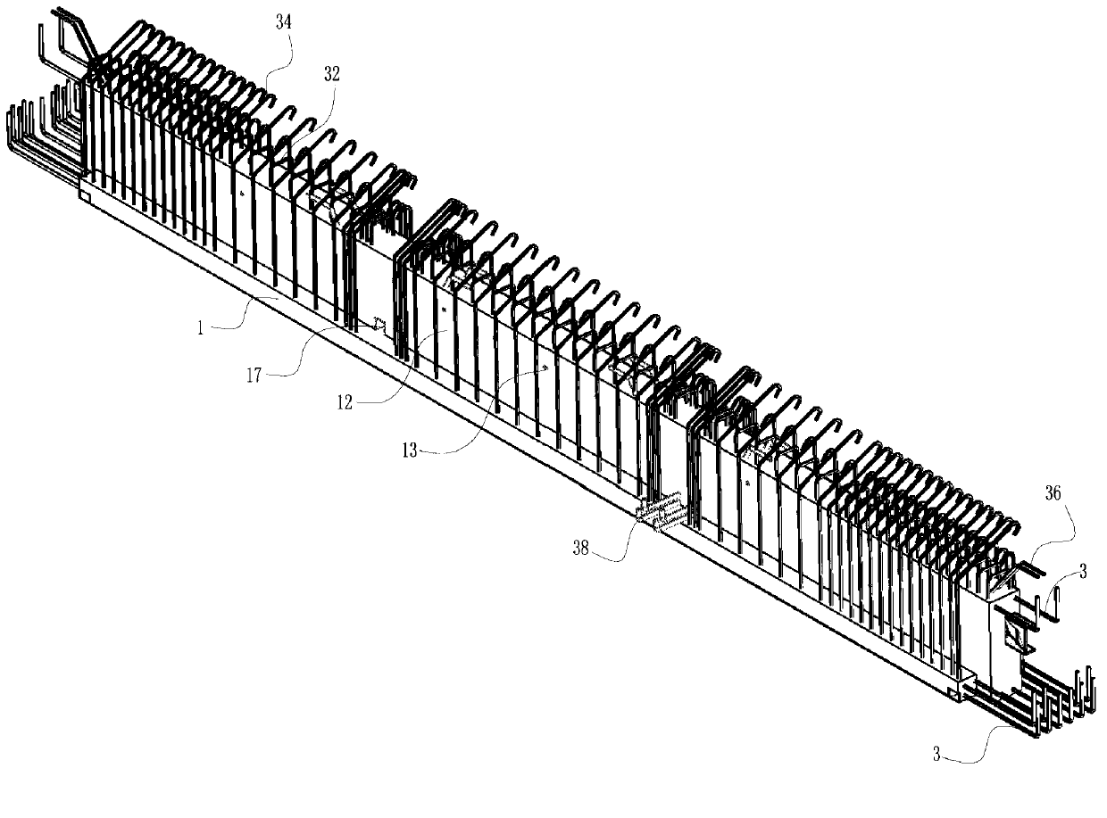 Prestressed reinforced concrete superposed beam having convex-concave superposed surfaces