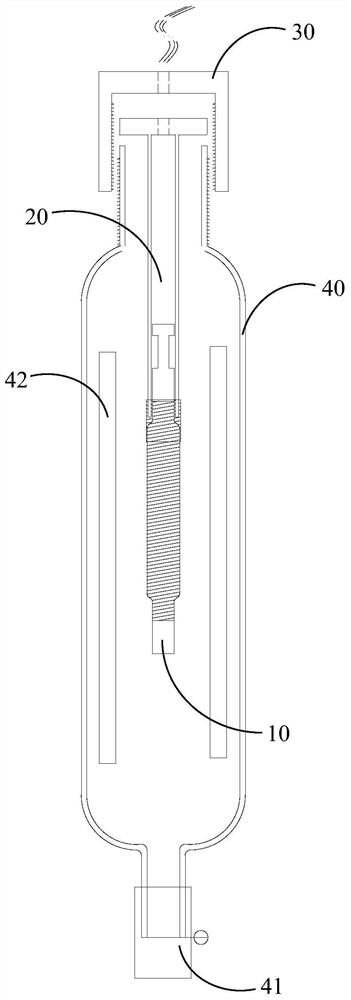 Manufacturing method and equipment for middle tube of badminton racket