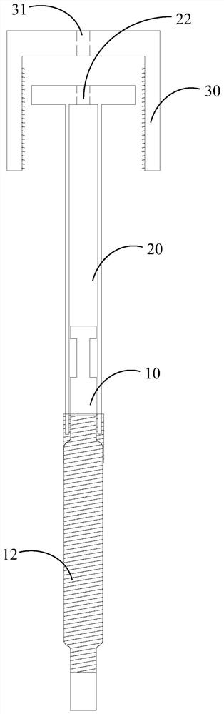 Manufacturing method and equipment for middle tube of badminton racket