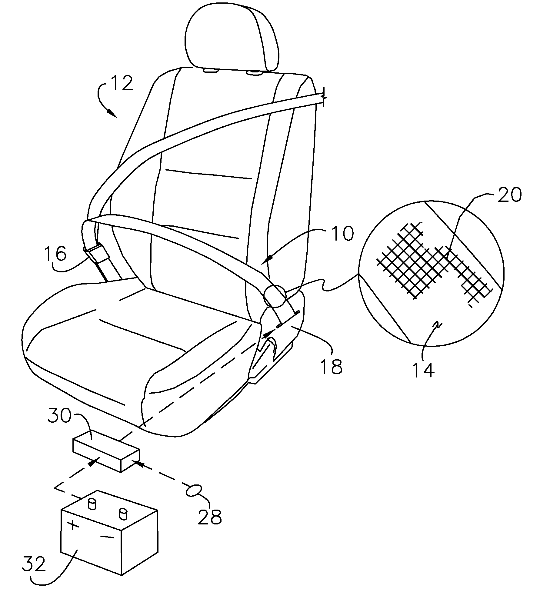 Adjustable belt tensioning utilizing active material actuation