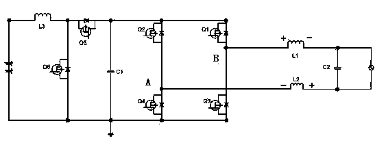 Circuit structure allowing energy to flow bidirectionally